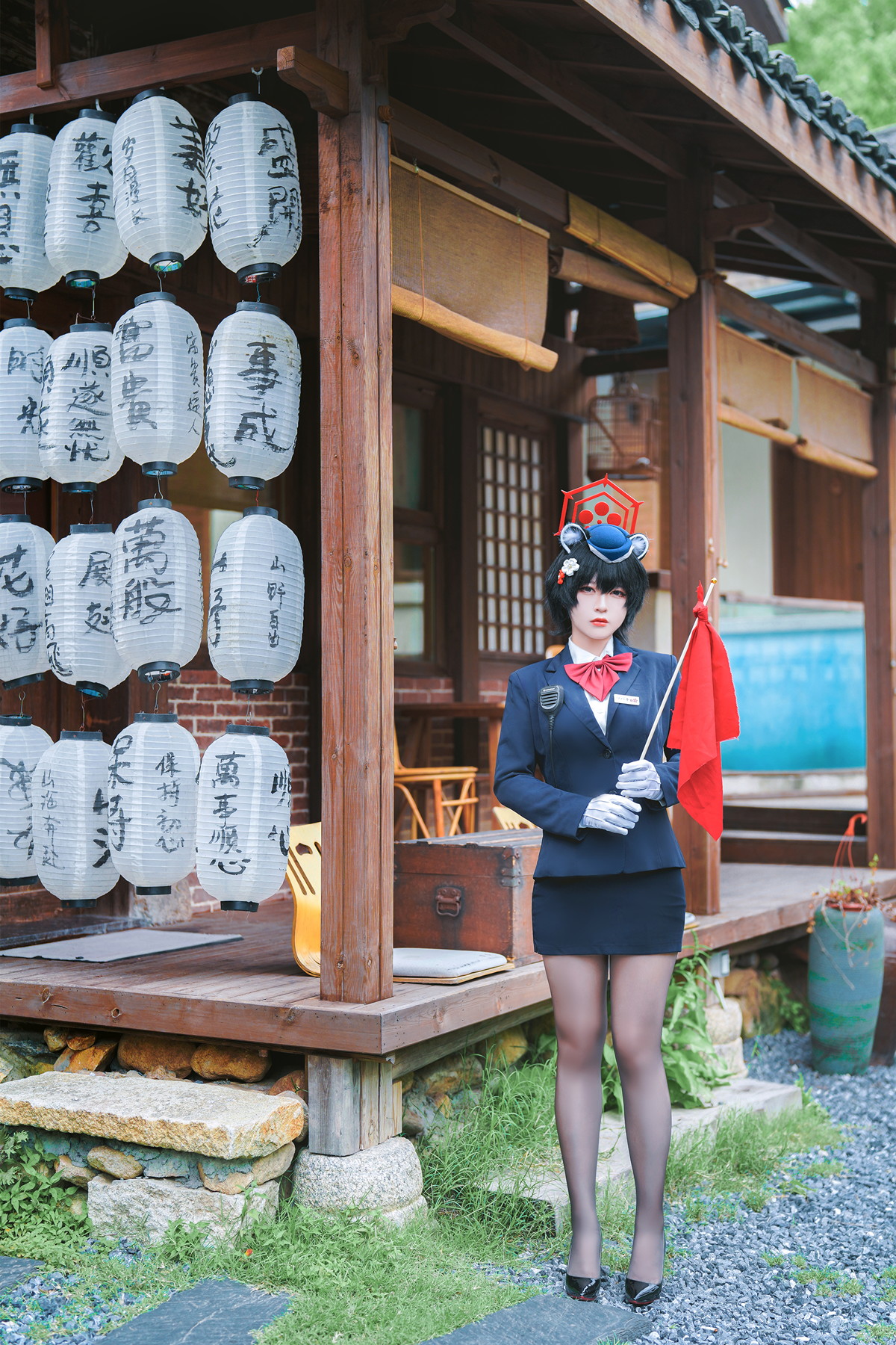 Cosplay 半半子Banbanko ガイド春日ツバキ Set.01