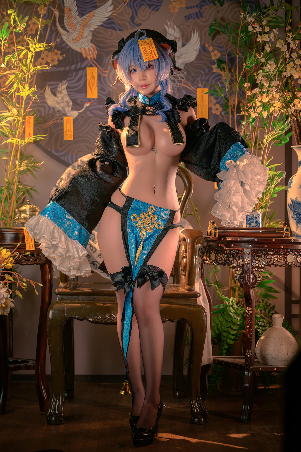 Cosplay Umeko.J – Ganyu Jiangshi Set.02