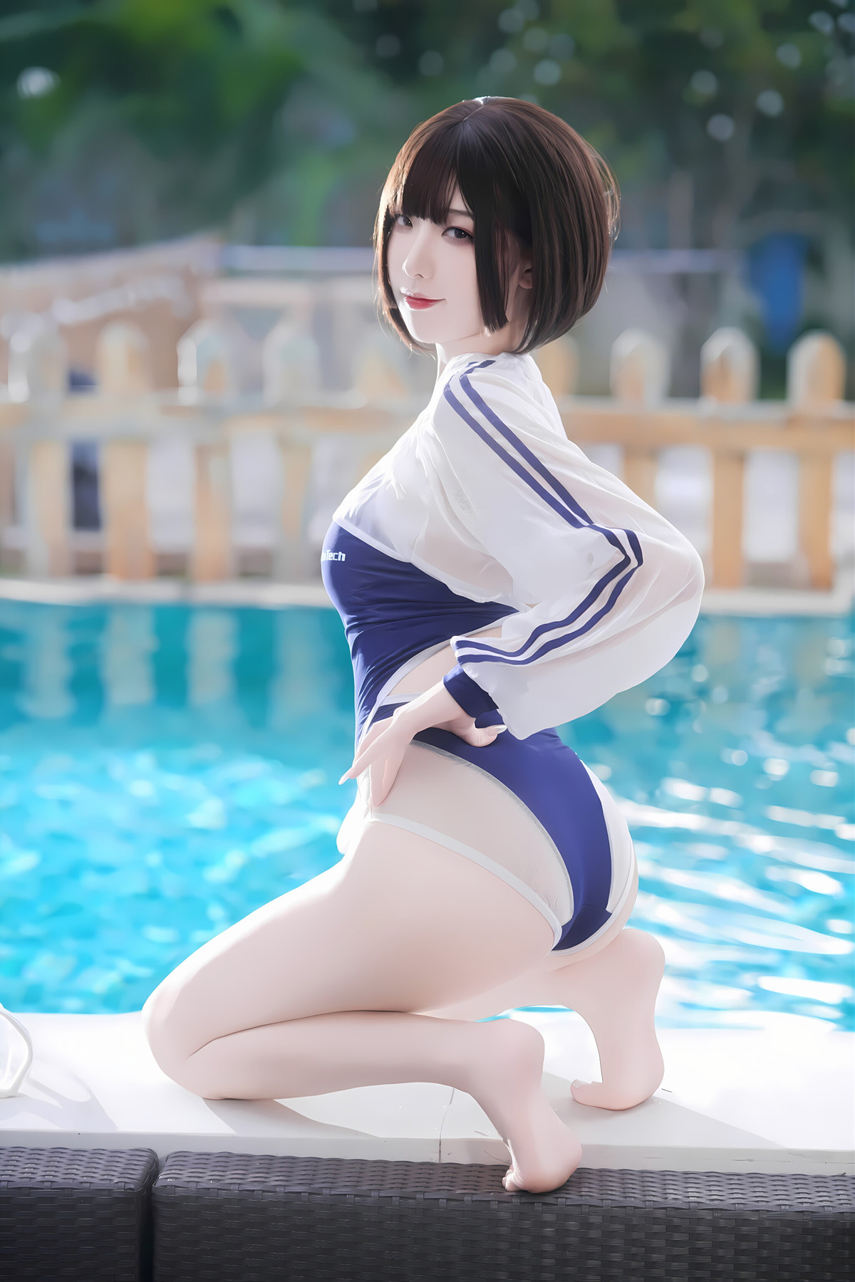 Cosplay 封疆疆v – 小海月 竞泳