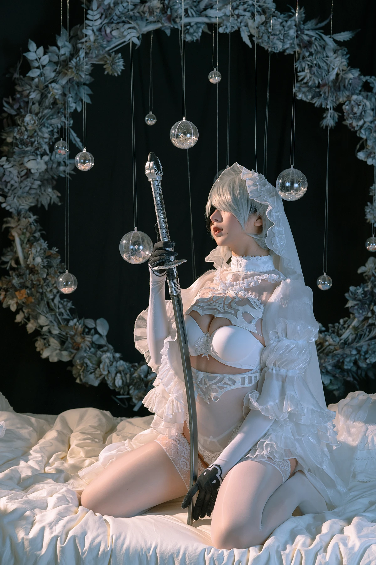 Cosplay 云溪溪Yunx1x1 & 奶桃 – 2B本 YoRHa No.2 Type B 上 Set.02