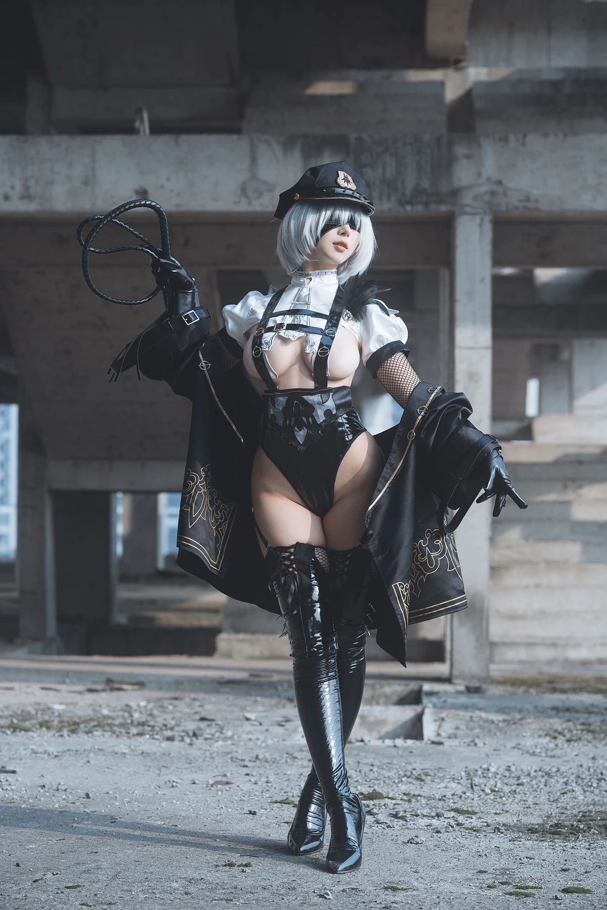 Cosplay 云溪溪Yunx1x1 & 奶桃 – 2B本 YoRHa No.2 Type B 上 Set.01