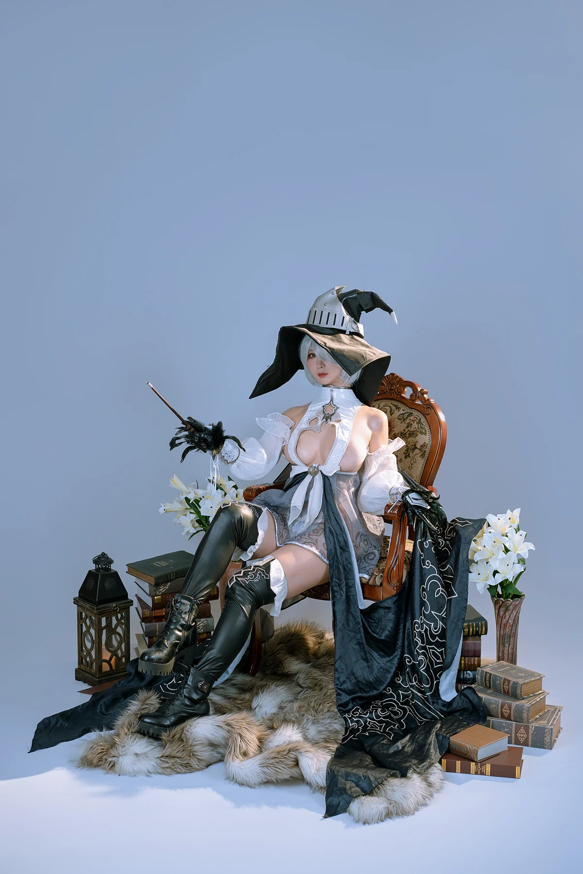 Cosplay 云溪溪Yunx1x1 & 奶桃 – 2B本 YoRHa No.2 Type B 上 Set.04