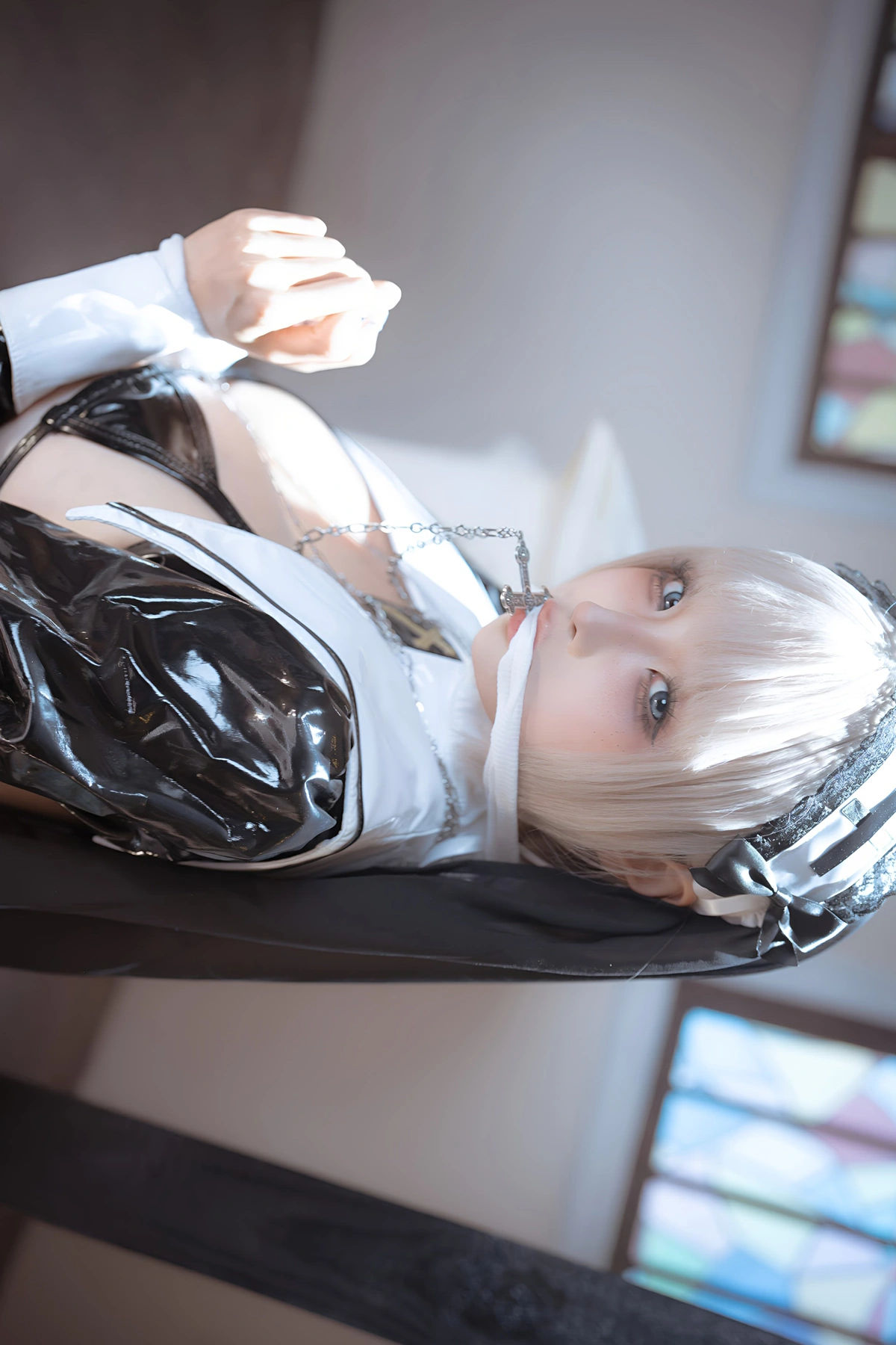 Cosplay 蠢沫沫Chunmomo – 黑修女 Set.01